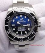 High Quality Rolex Deepsea 44mm Replica D-Blue Face Black Bezel Watch